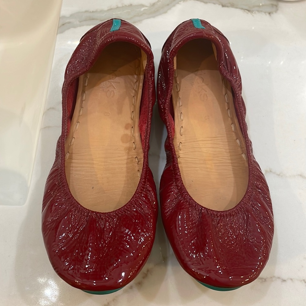 Tieks Ruby Red Patent
